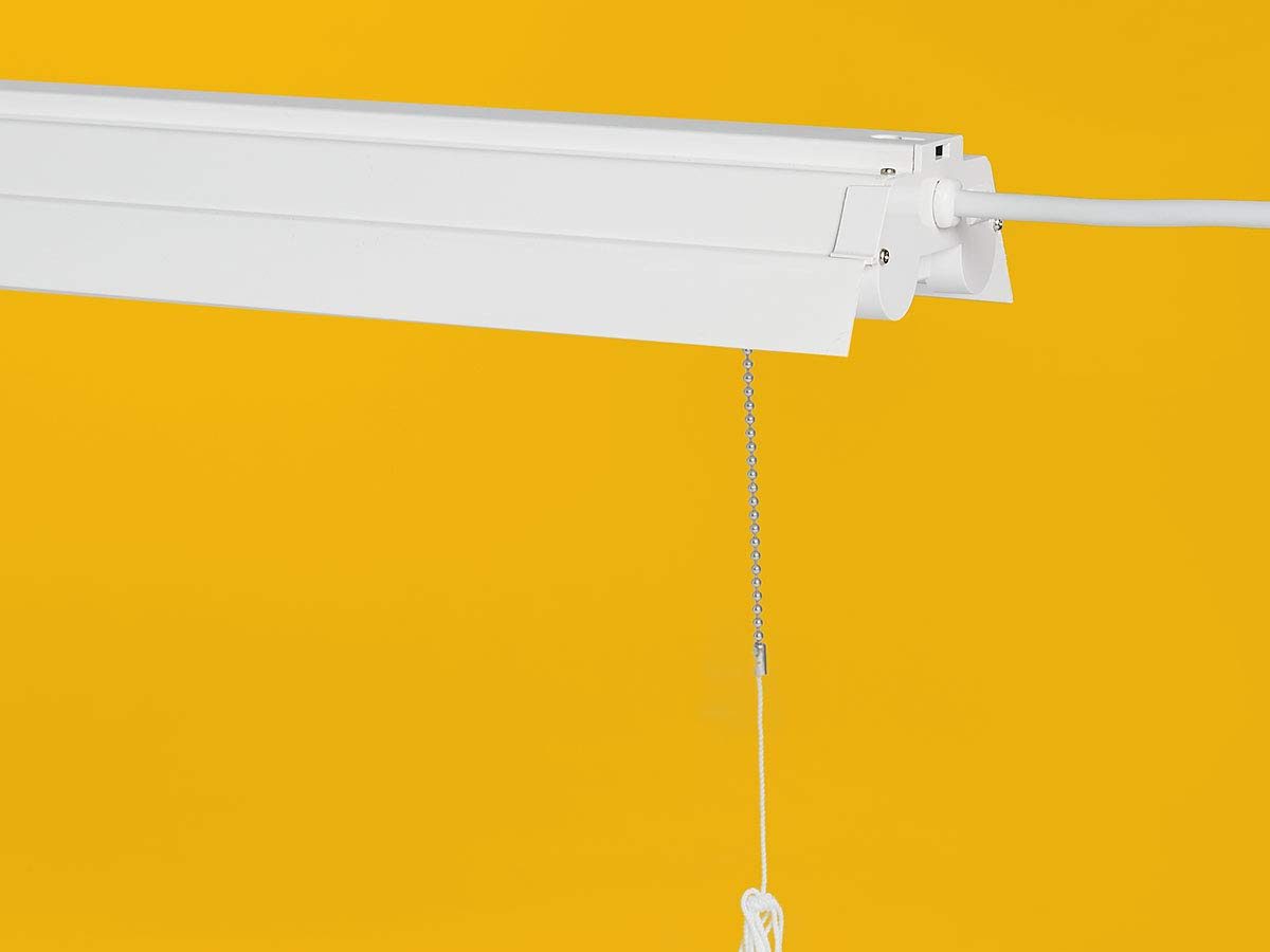 AmazonCommercial Linkable Motion Sensing LED Utility Shop Light with Bypass Switch, 4-Foot, 4500 Lumens, 40 Watt, Energy Star and ETL Certified | Cool White, 6-Pack