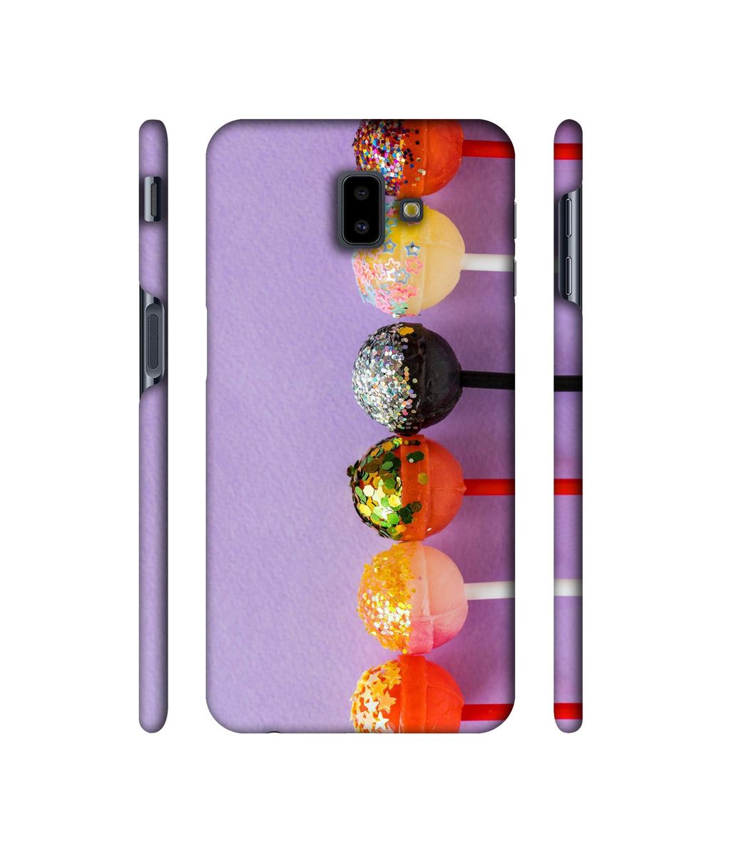 Amazon Brand - Solimo Designer Gilliter Lollipops 3D Printed Hard Back Case Mobile Cover for Samsung Galaxy J6 Plus