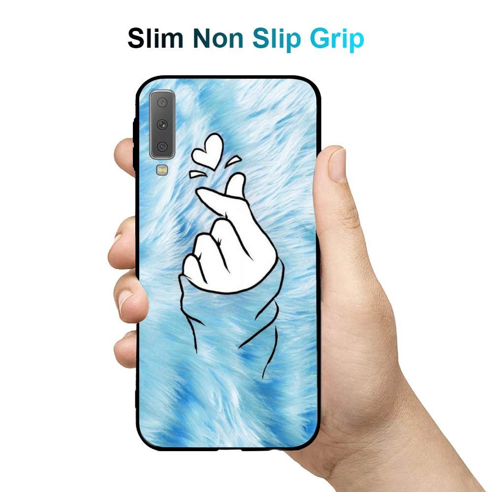 Amazon Brand - Solimo Designer Hearts Printed Hard Back Case Mobile Cover for Samsung Galaxy A7 (2018) (D1300)