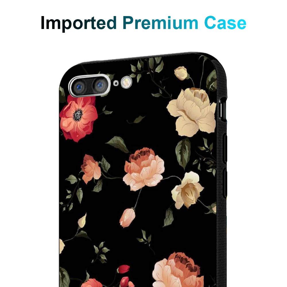 Amazon Brand - Solimo Designer Floral Printed Hard Back Case Mobile Cover for Apple iPhone 8 Plus / 7 Plus (D1160)