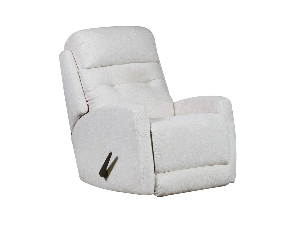 Ravenna Home Beaver Creek Upholstered Rocking Recliner Chair with Swivel, 40"W, Cream
