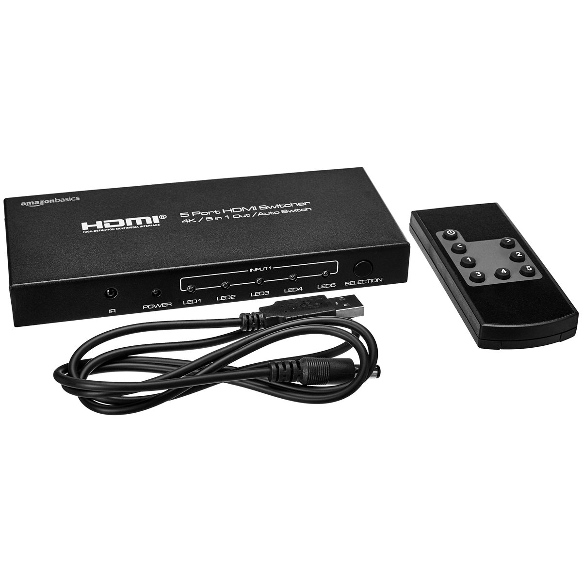 AmazonBasics 4K HDMI 5x1 Switch