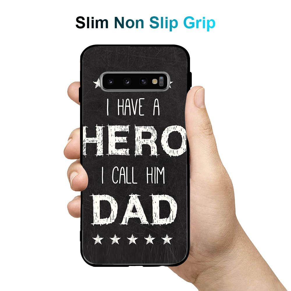 Amazon Brand - Solimo Designer Real Hero DAD Printed Hard Back Case Mobile Cover for Samsung Galaxy S10 Plus (D1169)