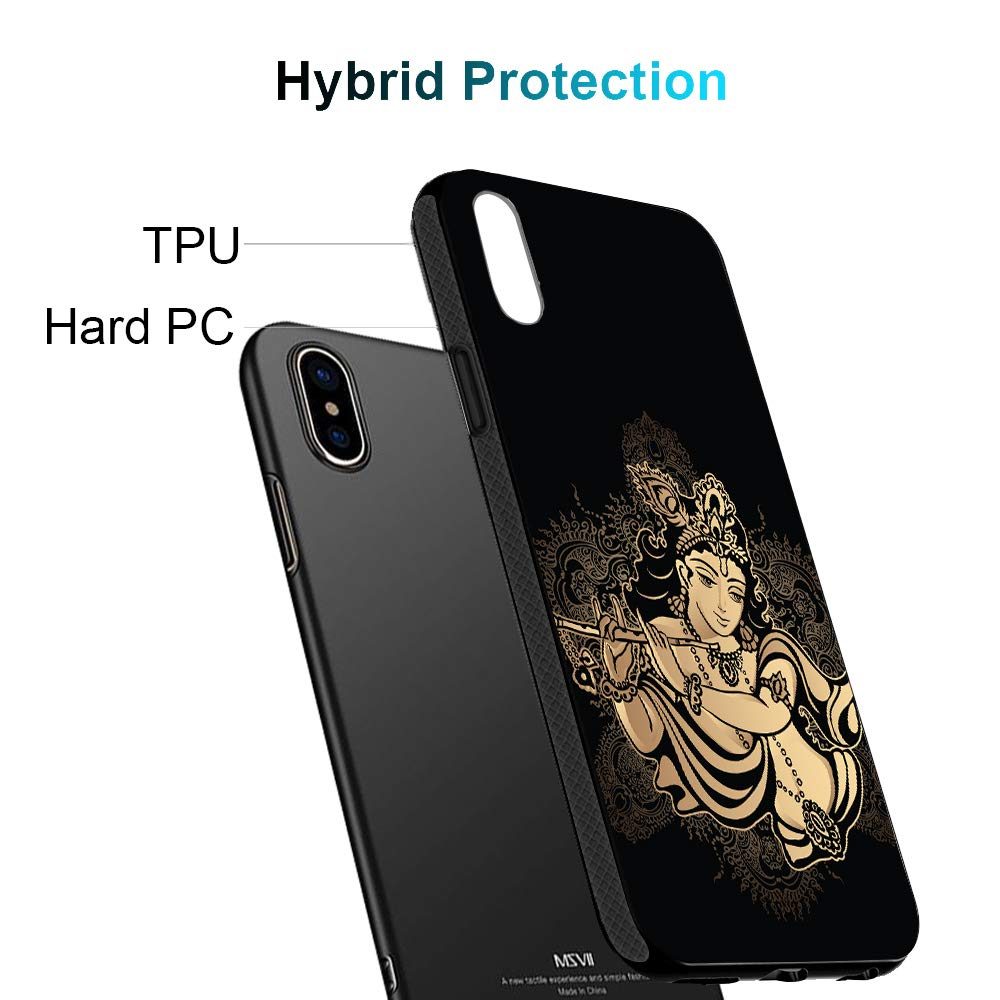 Amazon Brand - Solimo Designer God Krishna Printed Hard Back Case Mobile Cover for Apple iPhone Xs & X