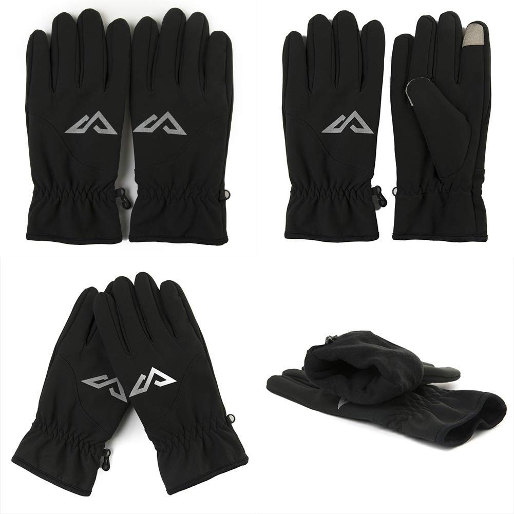Unisex Non-Slip Winter Gloves Unisex Warm Screen Ski Cycling Riding Outdoor Black
