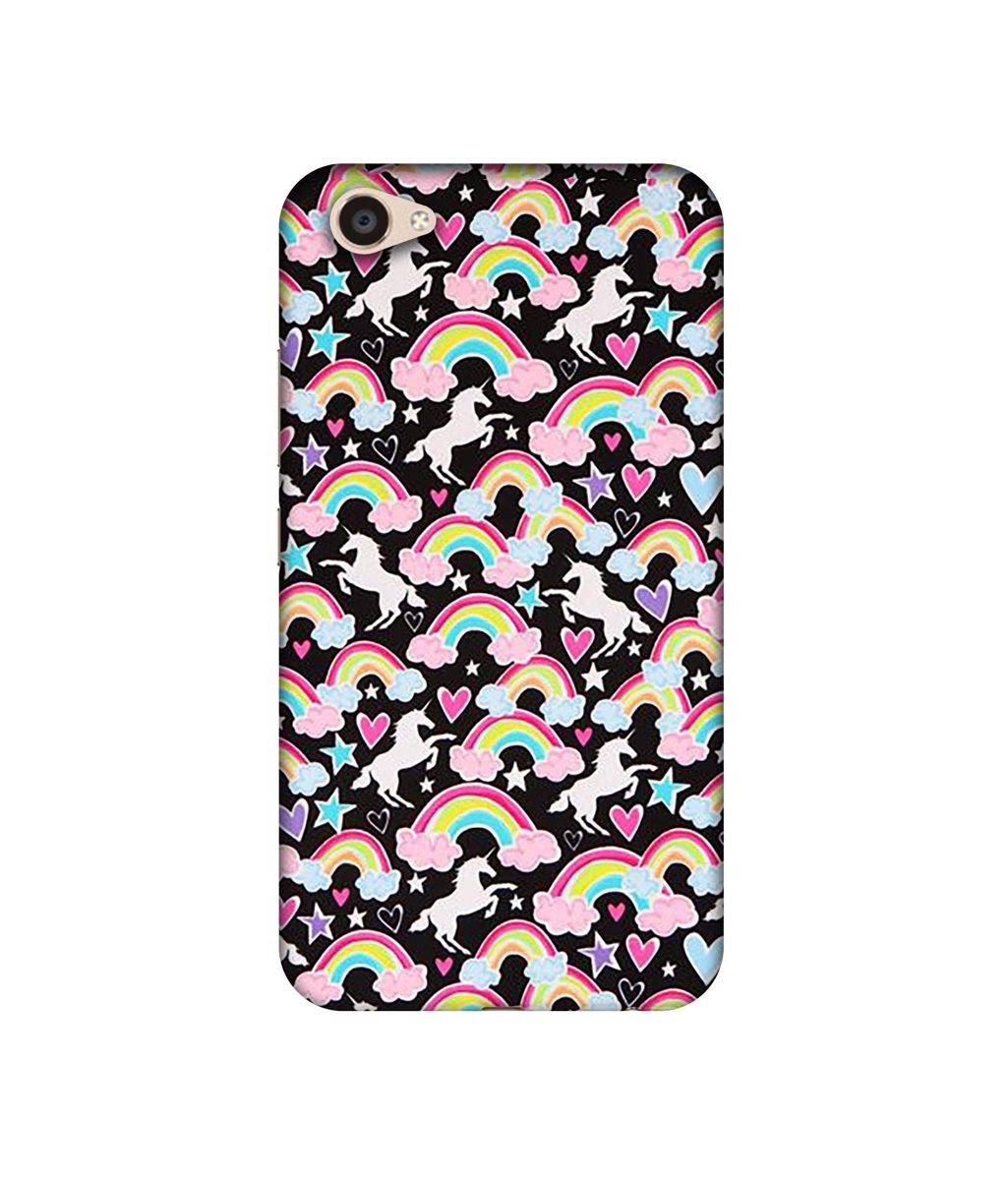 Amazon Brand - Solimo Designer Unicorn Texture UV Printed Soft Back Case Mobile Cover for Vivo V5 Plus