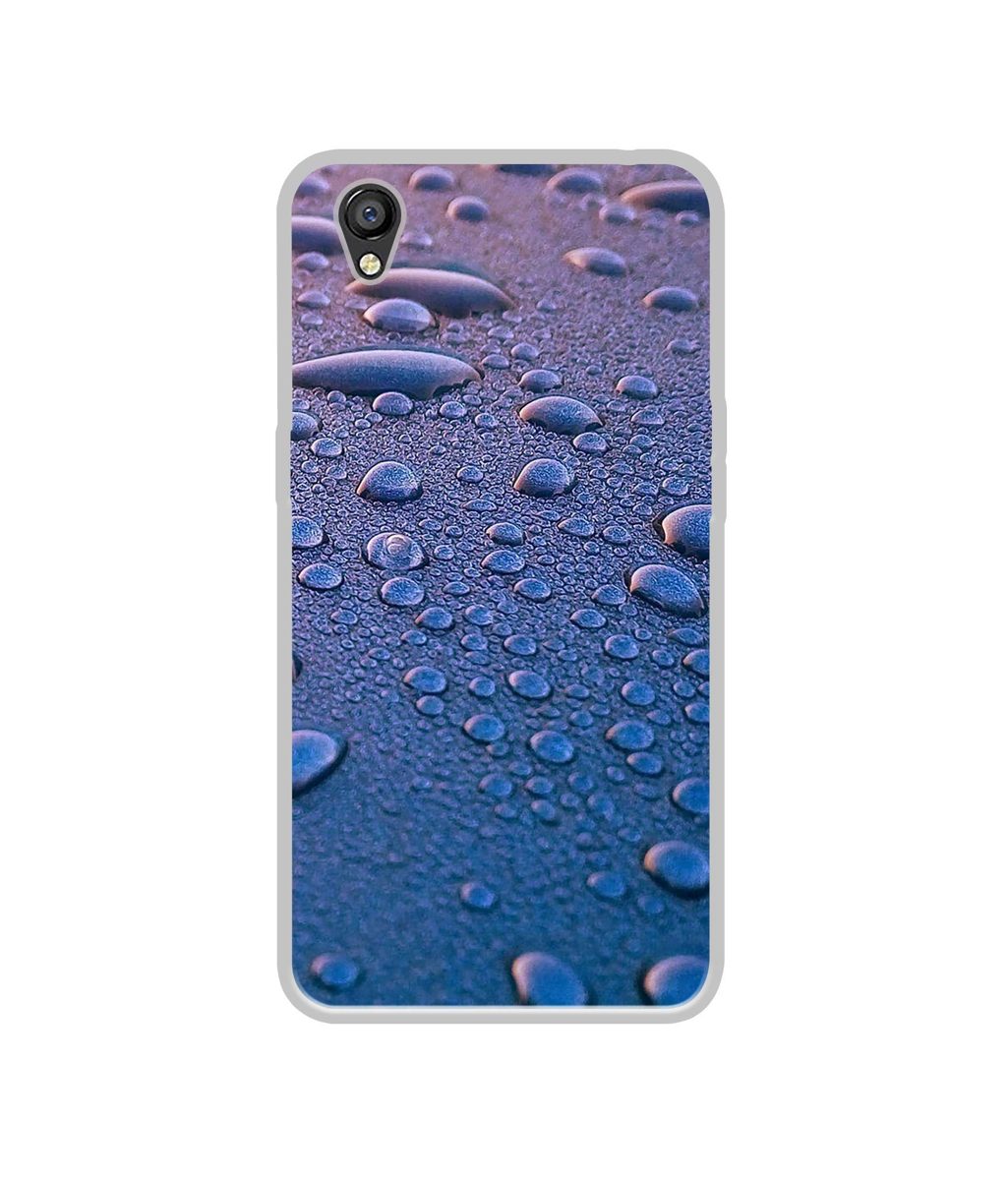 Amazon Brand - Solimo Designer Water Drops UV Printed Soft Back Case Mobile Cover for Oppo A37
