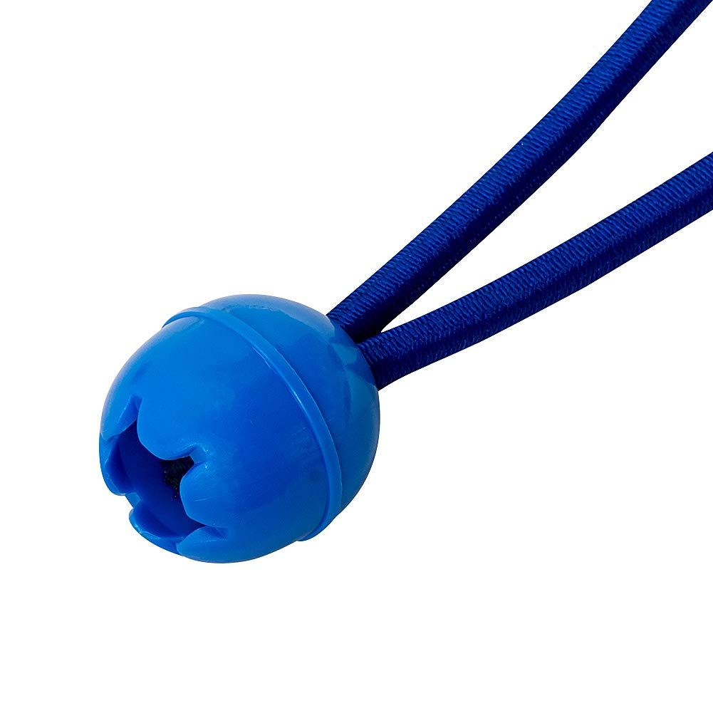 AmazonBasics 11-Inch Ball Bungee, Blue, 2-Pack (50-Piece)