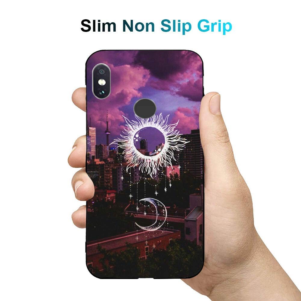 Amazon Brand - Solimo Designer Sun & Moon Printed Hard Back Case Mobile Cover for Xiaomi Redmi Note 6 pro (D1286)