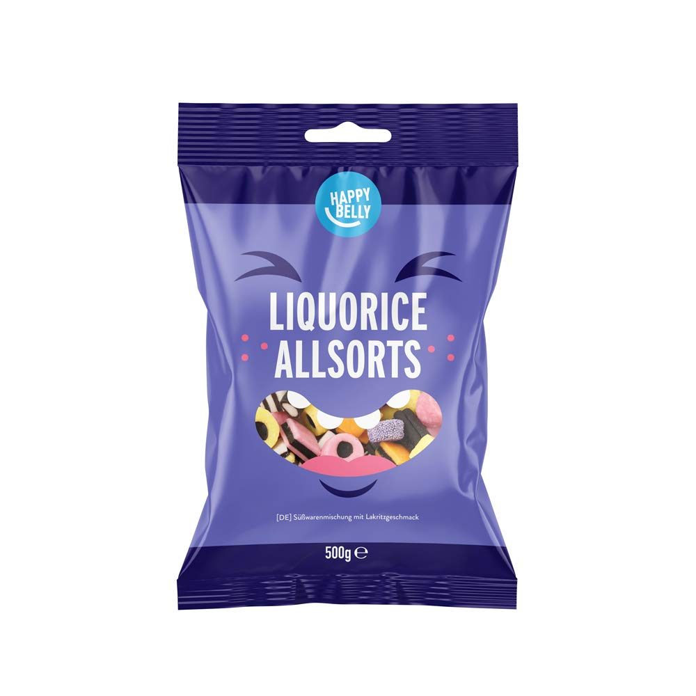 Amazon Brand - Happy Belly - Liquorice All Sorts, 3x500g