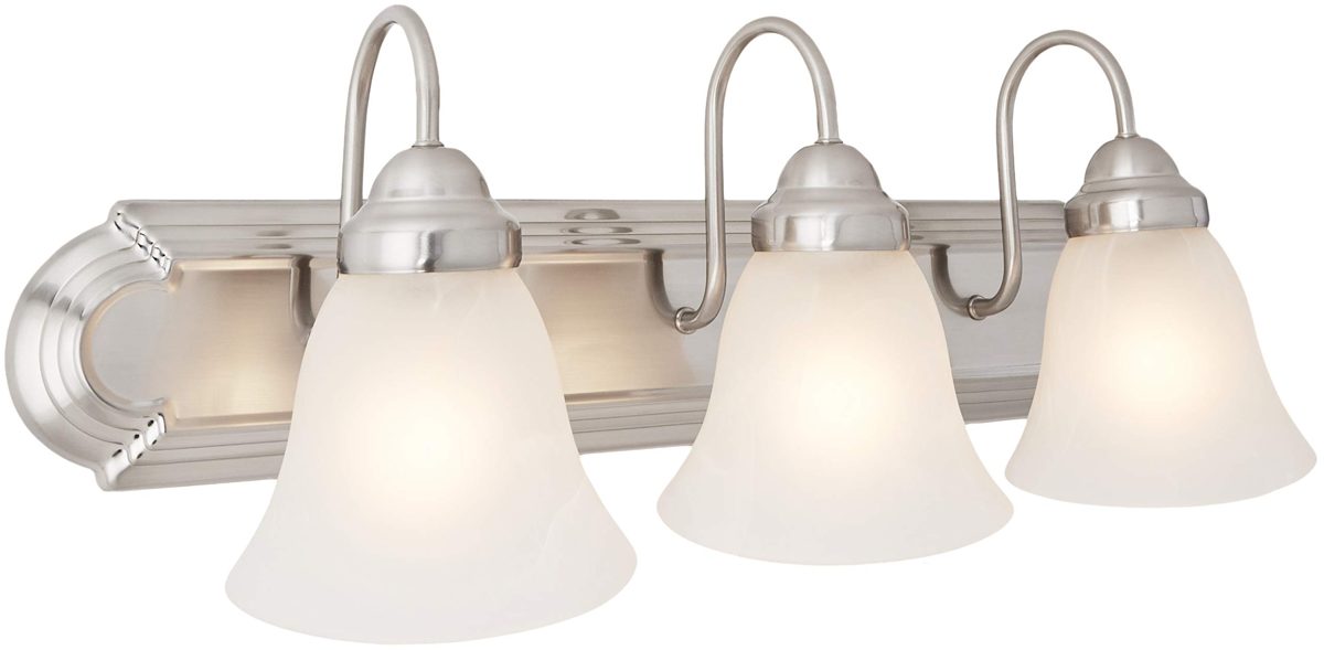 Ravenna Home Classic Vanity Light, 8.31"H, Brushed Nickel
