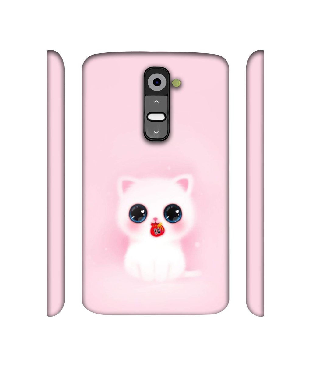Amazon Brand - Solimo Designer Kitty 3D Printed Hard Back Case Mobile Cover for LG G2