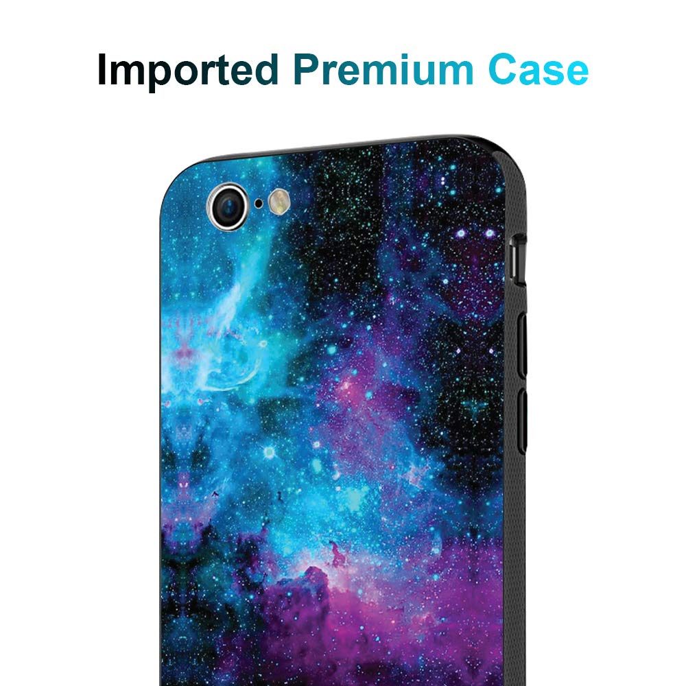 Amazon Brand - Solimo Designer Blue Universe Printed Hard Back Case Mobile Cover for Apple iPhone 7 & 8