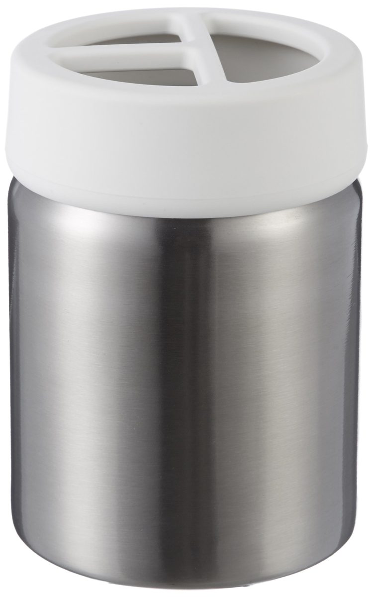 AmazonBasics Stainless Steel Toothbrush Holder