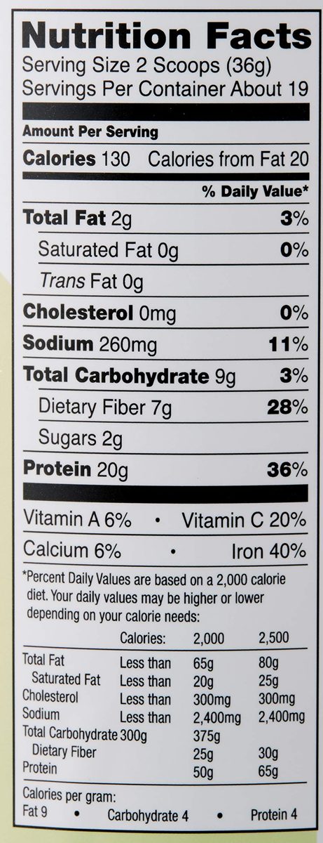 Amazon Brand - Revly Organic Plant-based Protein Powder, Chocolate, 1.5 Pound (19 Servings)