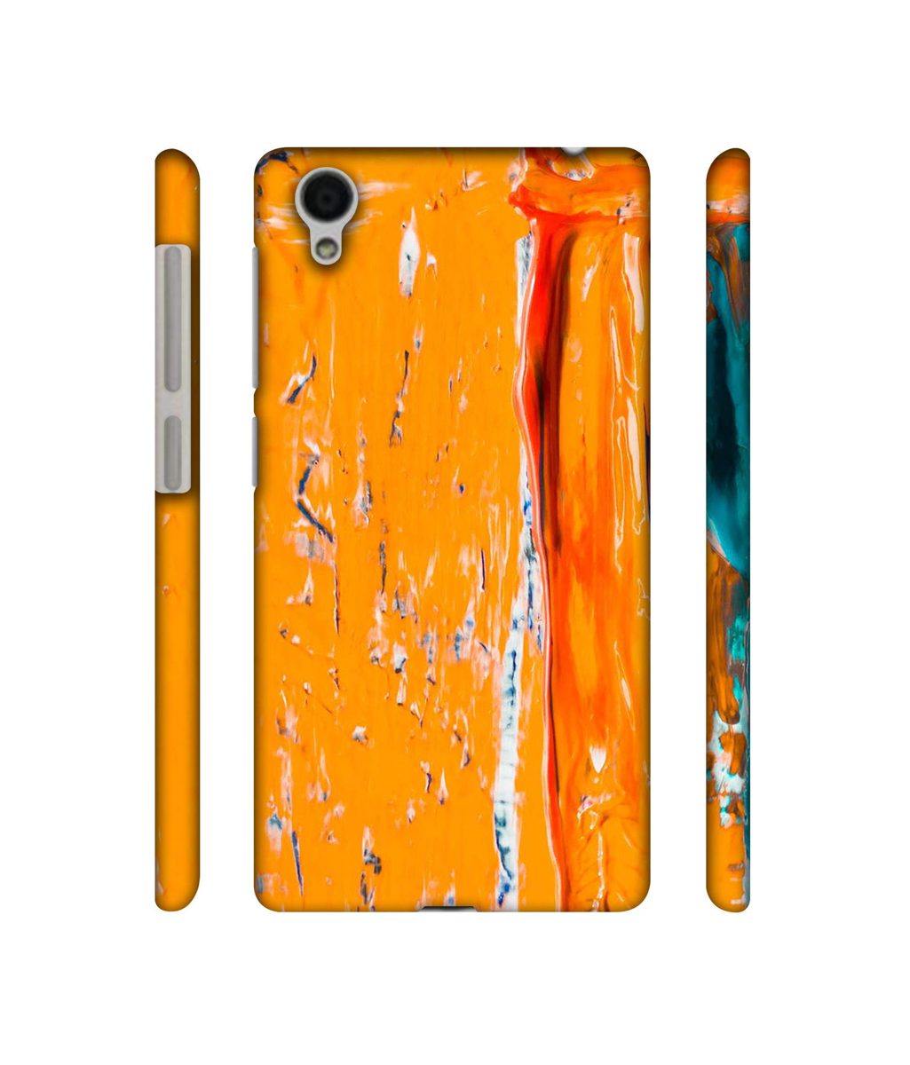 Amazon Brand - Solimo Designer Gold Yellow Paint 3D Printed Hard Back Case Mobile Cover for Vivo Y51L