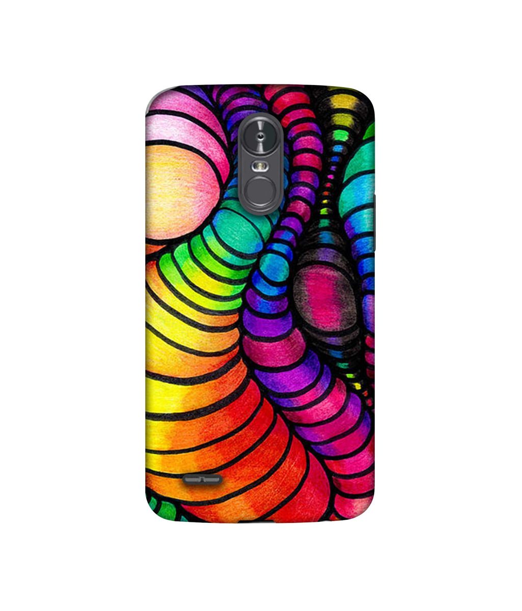 Amazon Brand - Solimo Designer Semi Circle Texture 3D Printed Hard Back Case Mobile Cover for LG Stylus 3