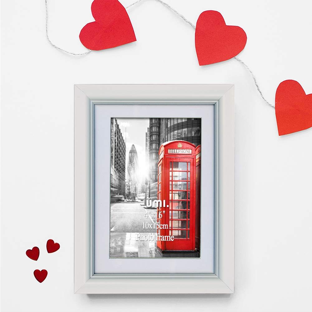 UMI Essentials Photo Frame Set, White, 10 x 15  cm