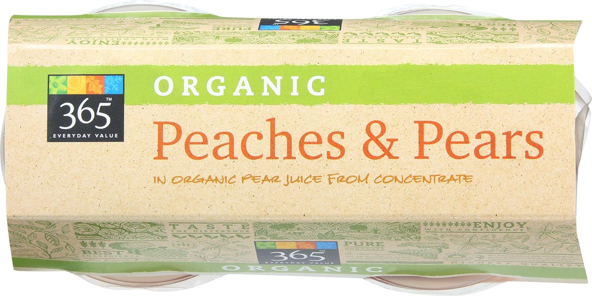365 EVERYDAY VALUE Organic Peaches And Pears, 16 OZ