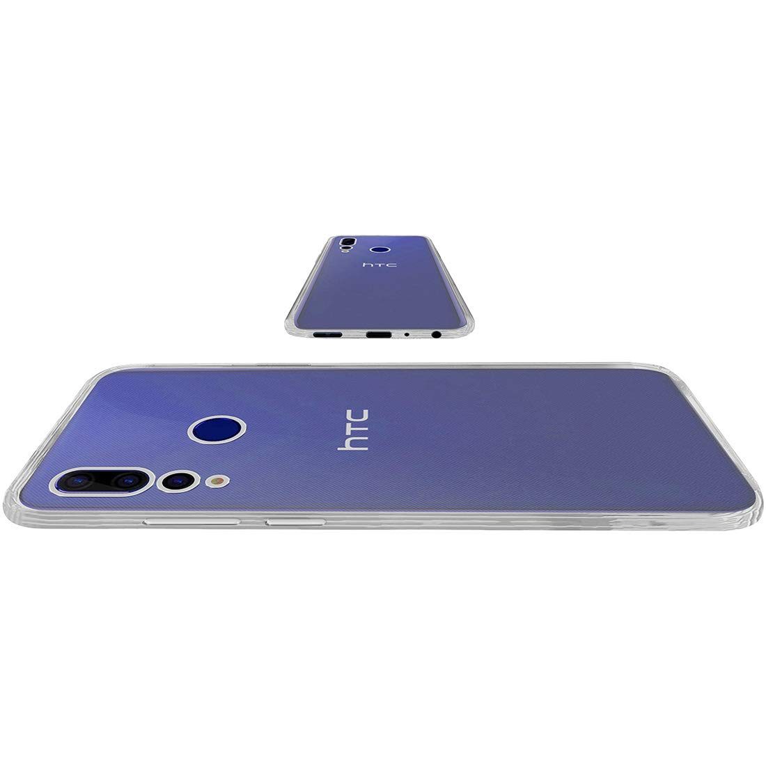 Amazon Brand - Solimo Mobile Cover for HTC Wildfire X (Soft & Flexible Back Case), Transparent