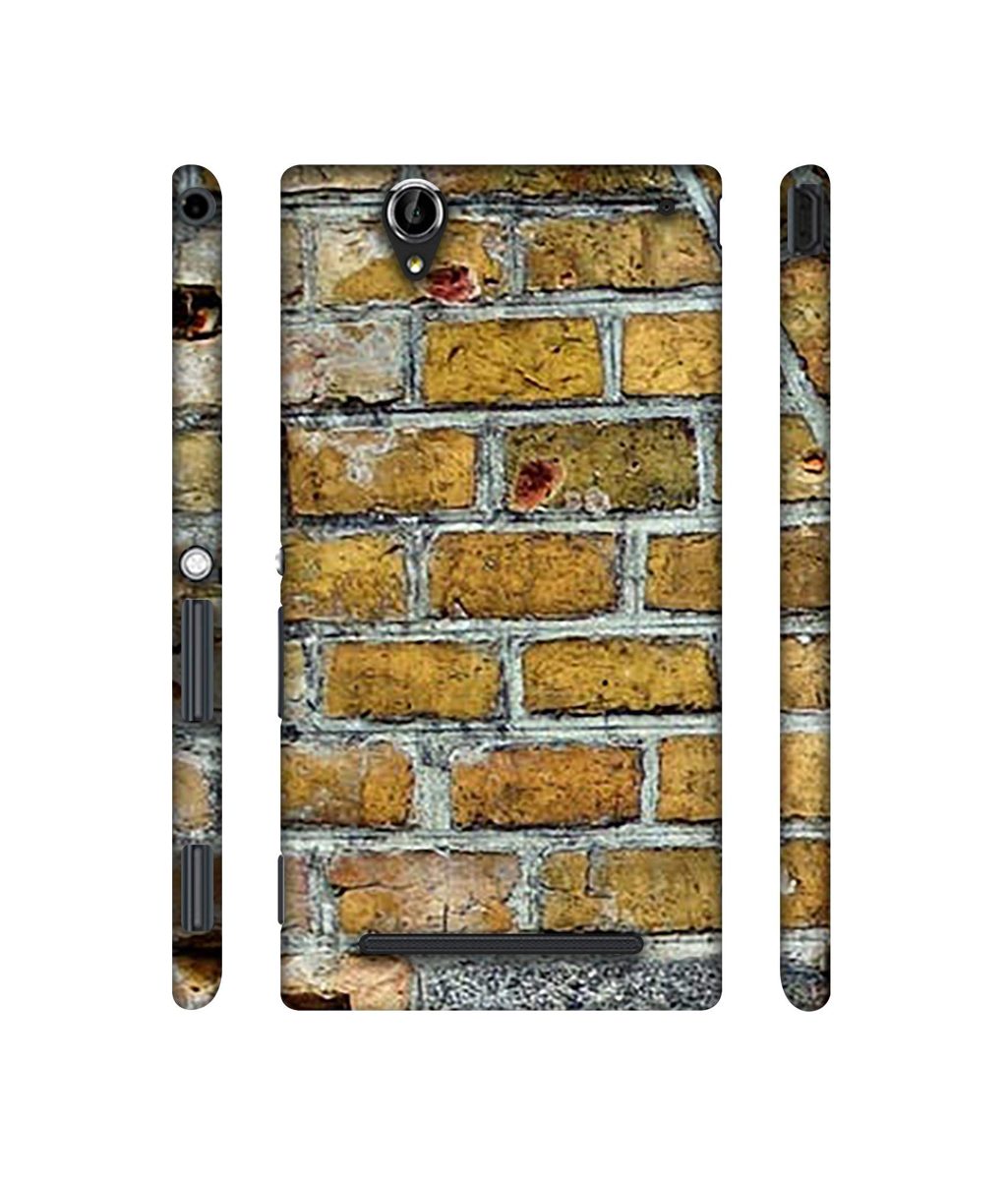 Amazon Brand - Solimo Designer Yellowesh Brick Texture 3D Printed Hard Back Case Mobile Cover for Sony Xperia T2 Ultra