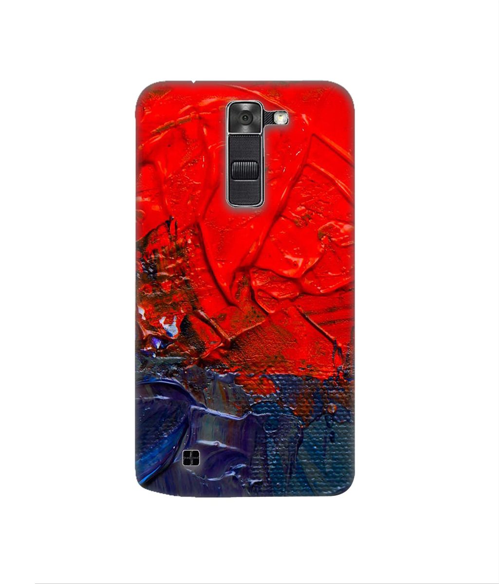 Amazon Brand - Solimo Designer Red Wax Color 3D Printed Hard Back Case Mobile Cover for LG K7