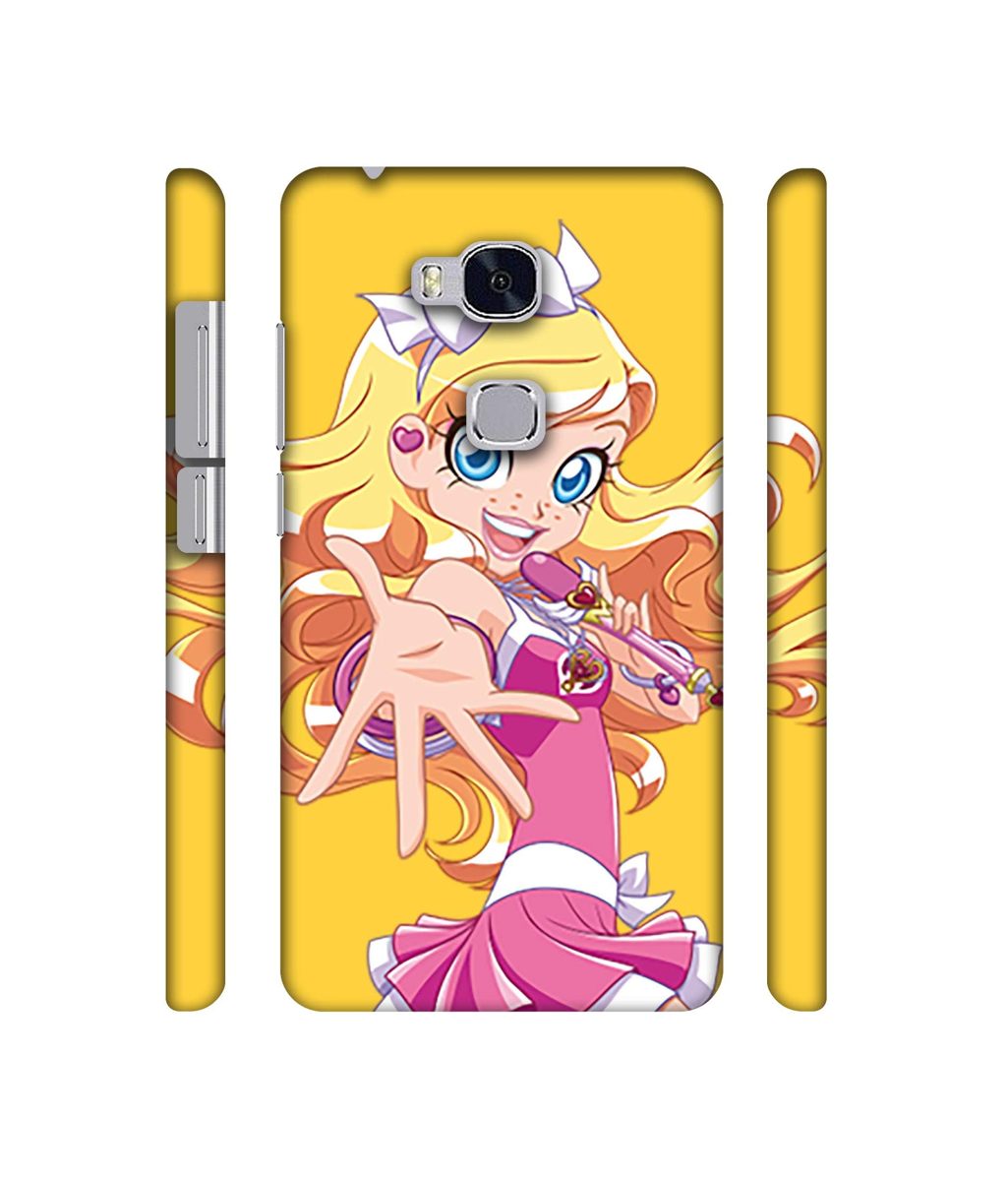 Amazon Brand - Solimo Designer Singing Girl Vector 3D Printed Hard Back Case Mobile Cover for Huawei Honor 5X