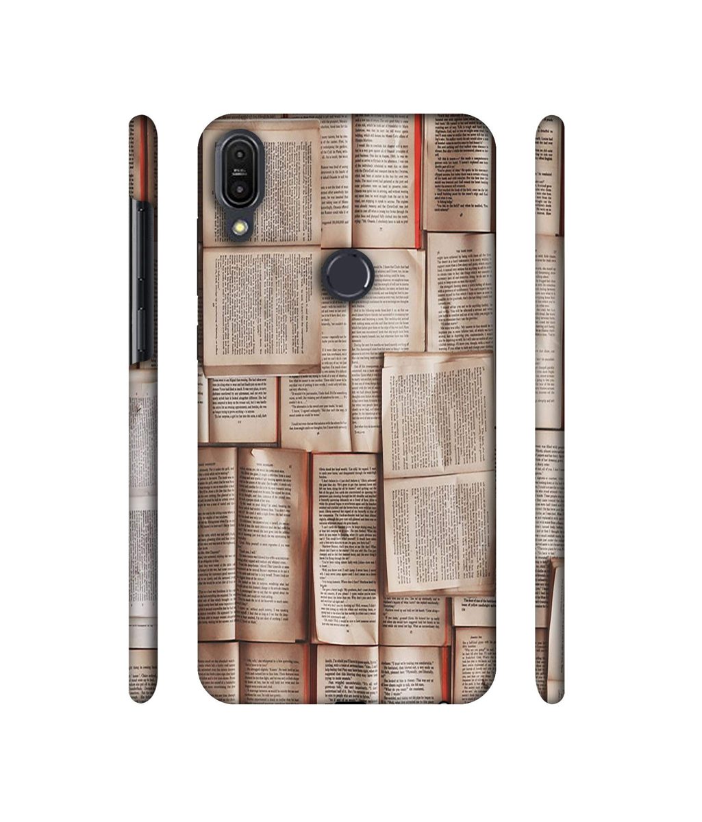 Amazon Brand - Solimo Designer Books Texture 3D Printed Hard Back Case Mobile Cover for Asus Zenfone Max Pro M1 ZB601KL