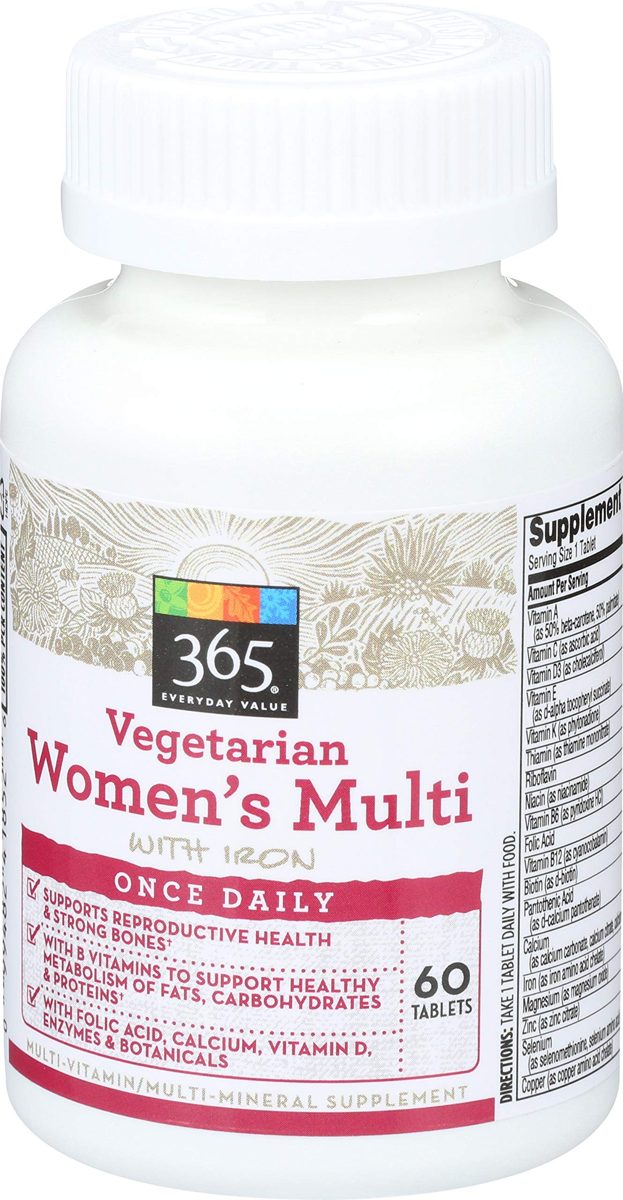 365 Everyday Value, Vegetarian Women’s Multi with Iron, 60 ct