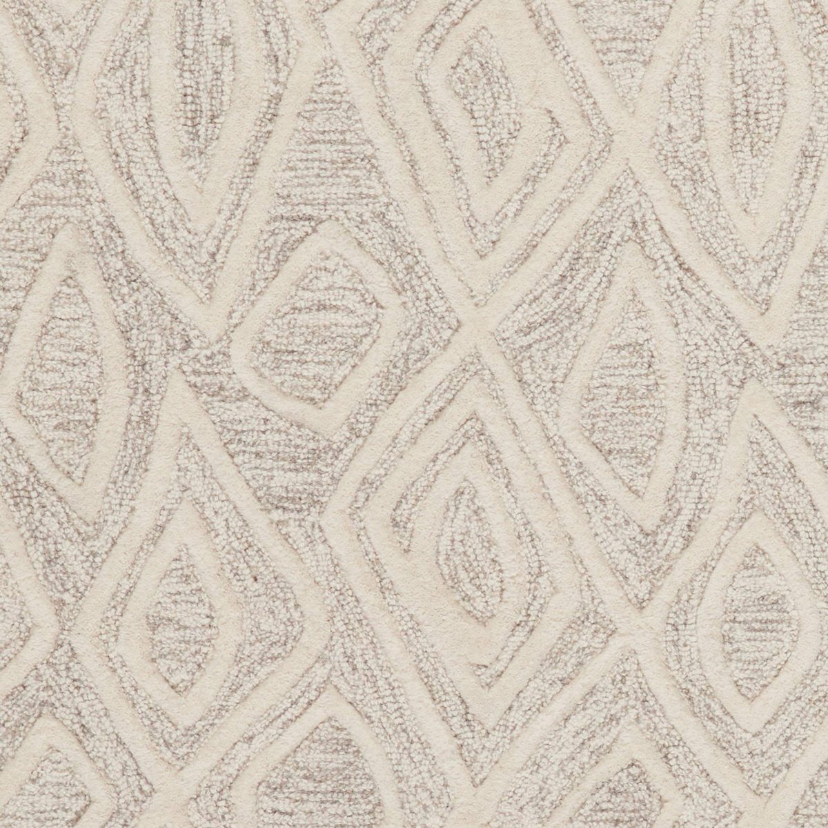 Rivet Wool Rug, 8' x 10', Gray, White
