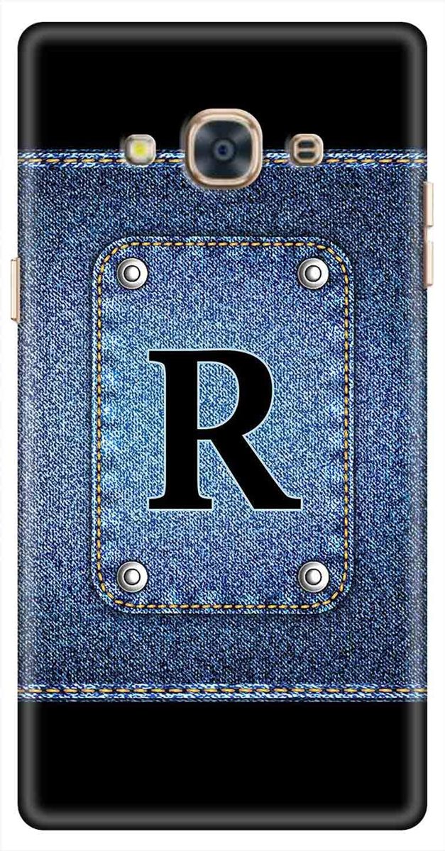 Amazon Brand - Solimo Designer Button Jeans Alphabet-R 3D Printed Hard Back Case Mobile Cover for Samsung Galaxy J3 Pro