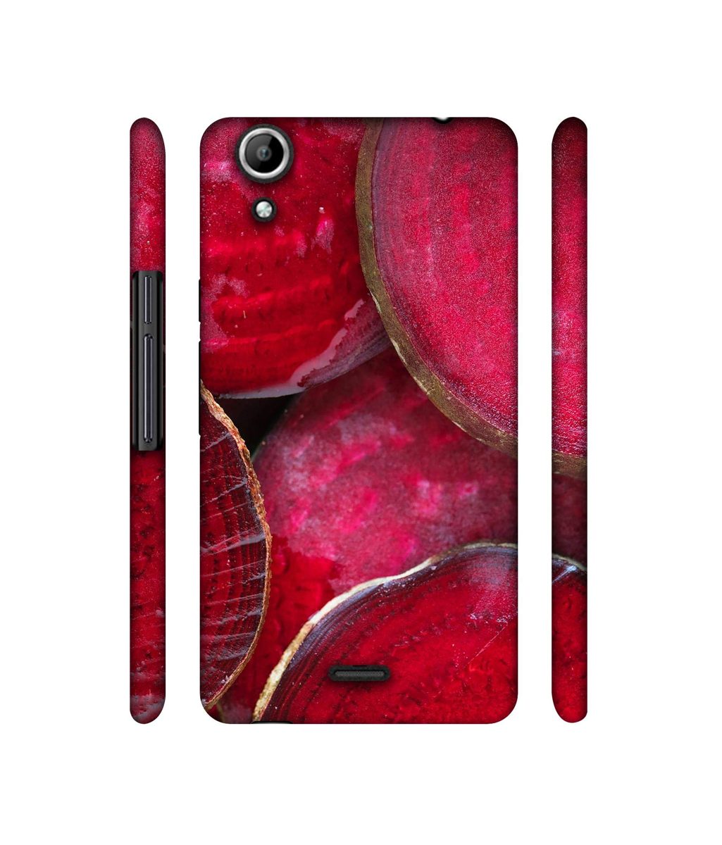 Amazon Brand - Solimo Designer Red Texture 3D Printed Hard Back Case Mobile Cover for Micromax Canvas Selfie 2 Q340