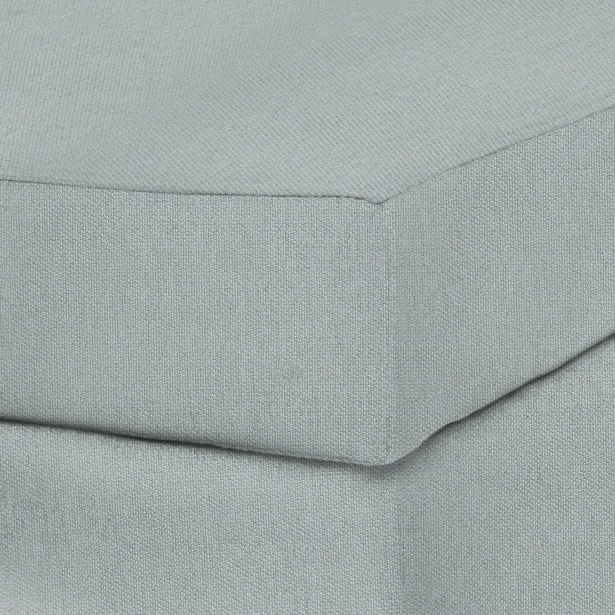 Amazon Brand – Stone & Beam Andover Modern Rectangle Ottoman, 32"W, Light Blue