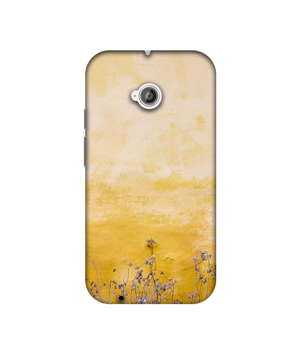 Amazon Brand - Solimo Designer Dry Flower On Wall 3D Printed Hard Back Case Mobile Cover for Motorola Moto E 2nd Generation