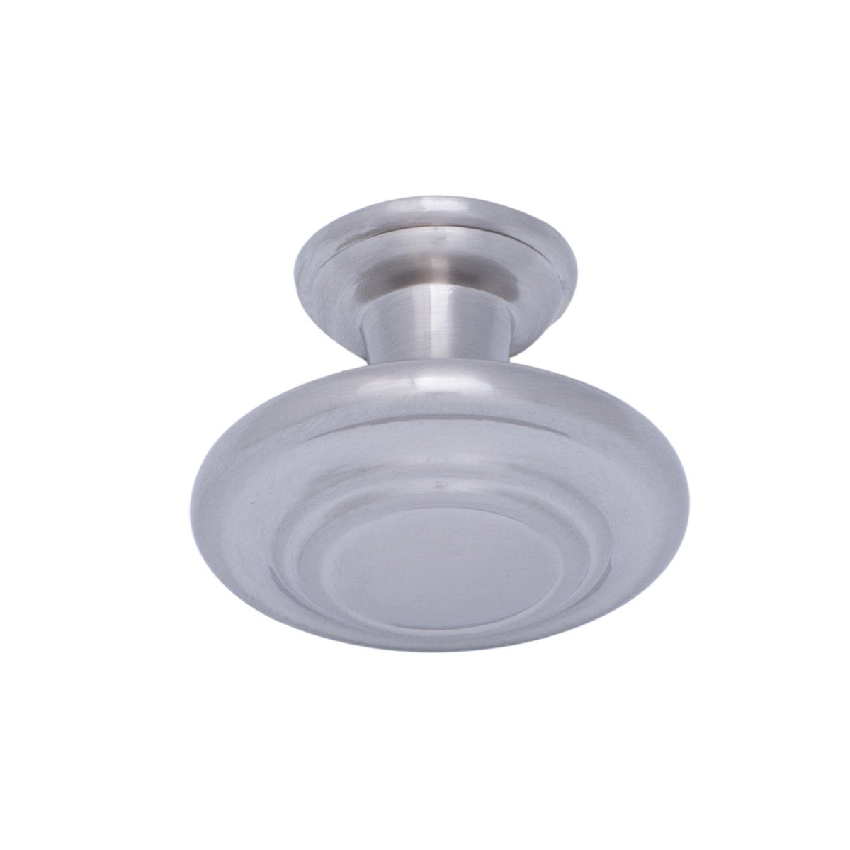 AmazonBasics Traditional Top Ring Cabinet Knob, 1.25 Inch Diameter, Satin Nickel, 50-Pack