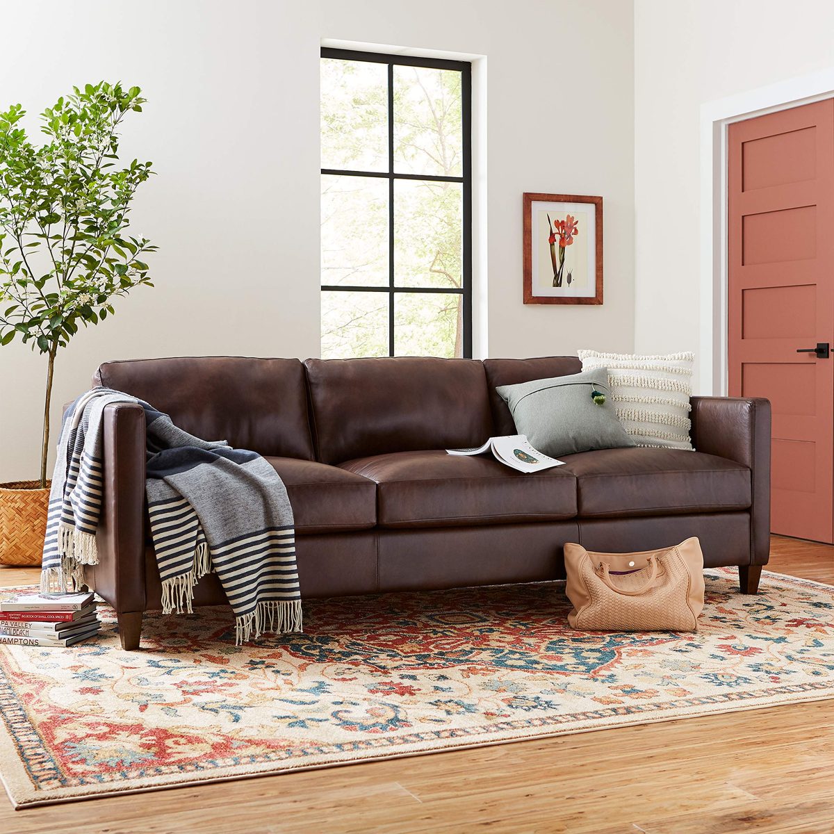 Stone & Beam Throw-Blankets Soft Stripe Navy