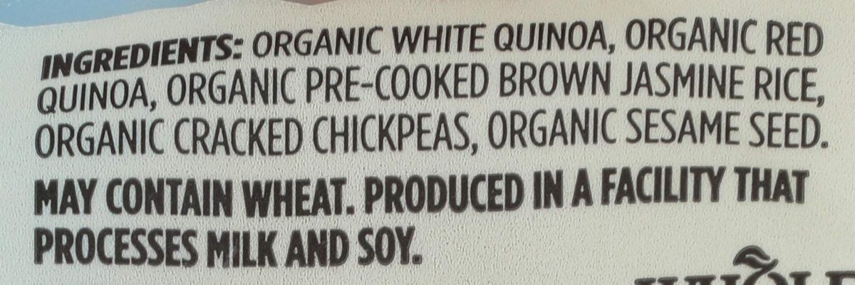 365 Everyday Value, Organic Quinoa, Jasmine Rice & Chickpeas, 8.8 oz