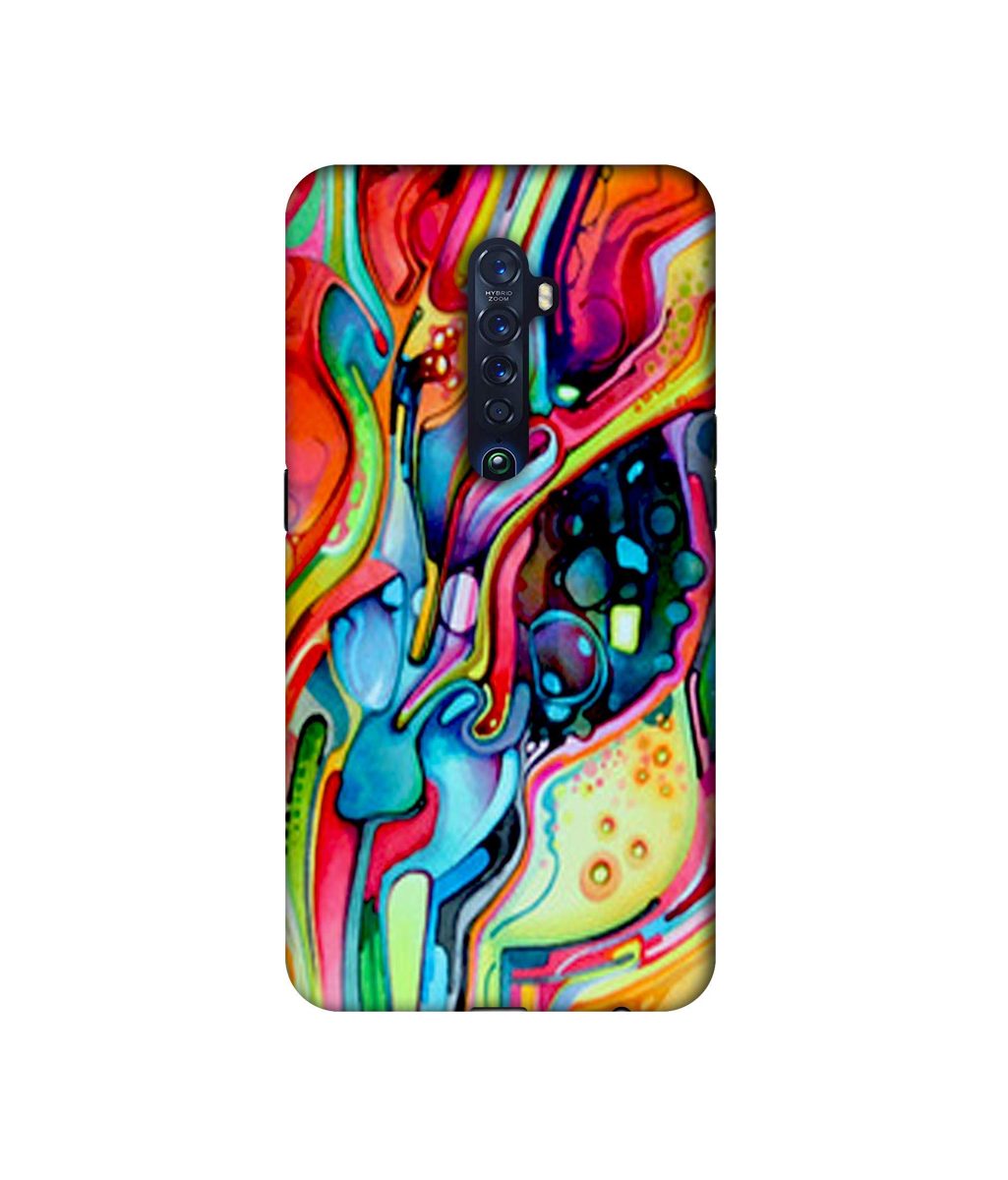 Amazon Brand - Solimo Designer Multicolor Drop 3D Printed Hard Back Case Mobile Cover for Oppo Reno 2
