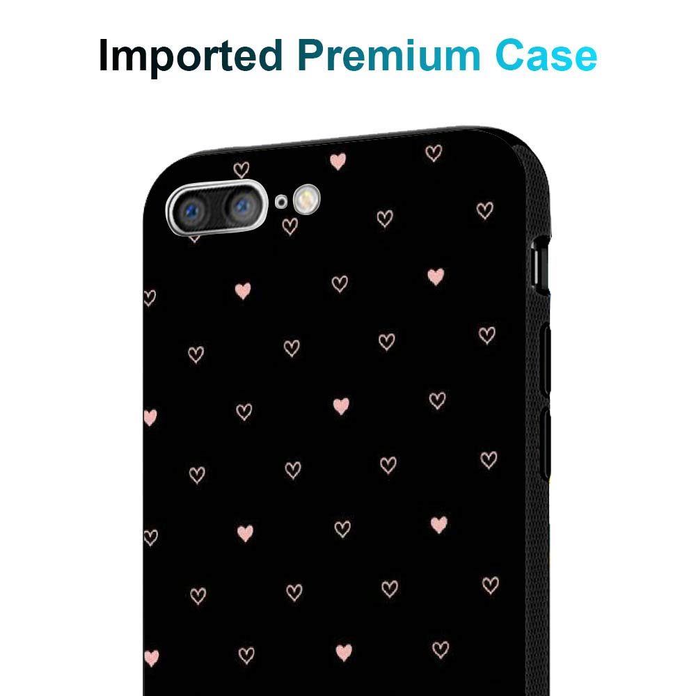 Amazon Brand - Solimo Designer Hearts Printed Hard Back Case Mobile Cover for Apple iPhone 8 Plus / 7 Plus (D1251)
