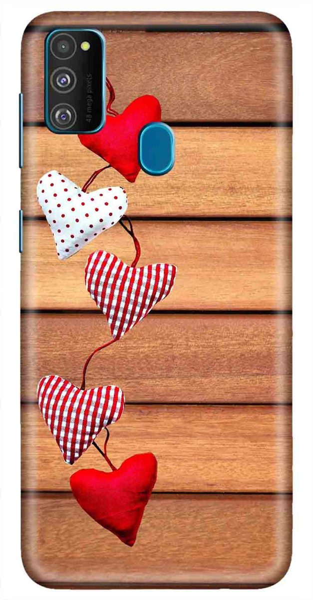 Amazon Brand - Solimo Designer Heart Design 3D Printed Hard Back Case Mobile Cover for Samsung Galaxy M21 / M30s