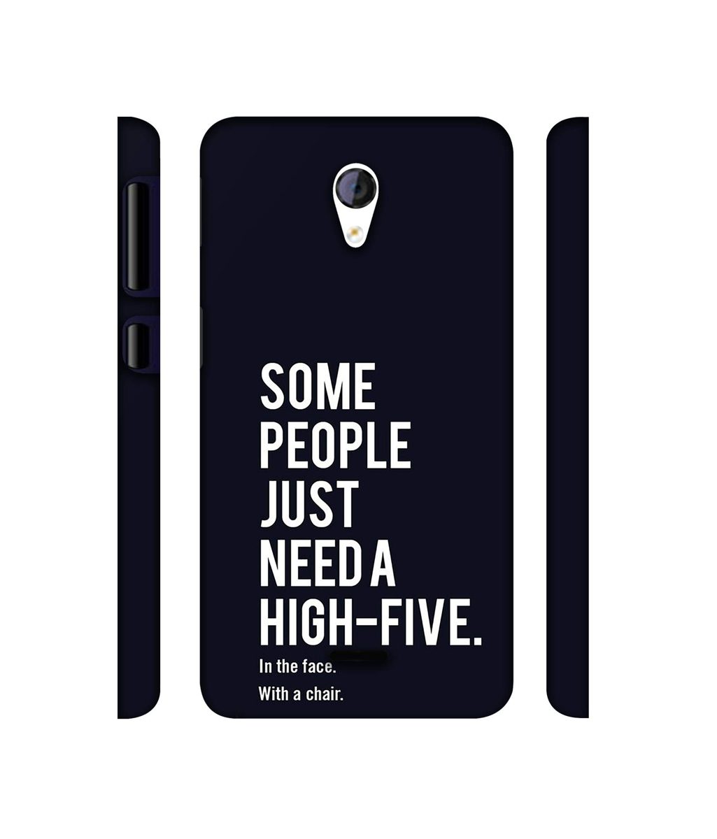 Amazon Brand - Solimo Designer High-Five 3D Printed Hard Back Case Mobile Cover for Micromax Canvas Unite 2 A106