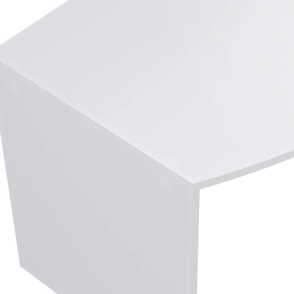 Amazon Brand - Movian Belaya Classic Desk with Curved Top, 80 x 160 x 75cm, White