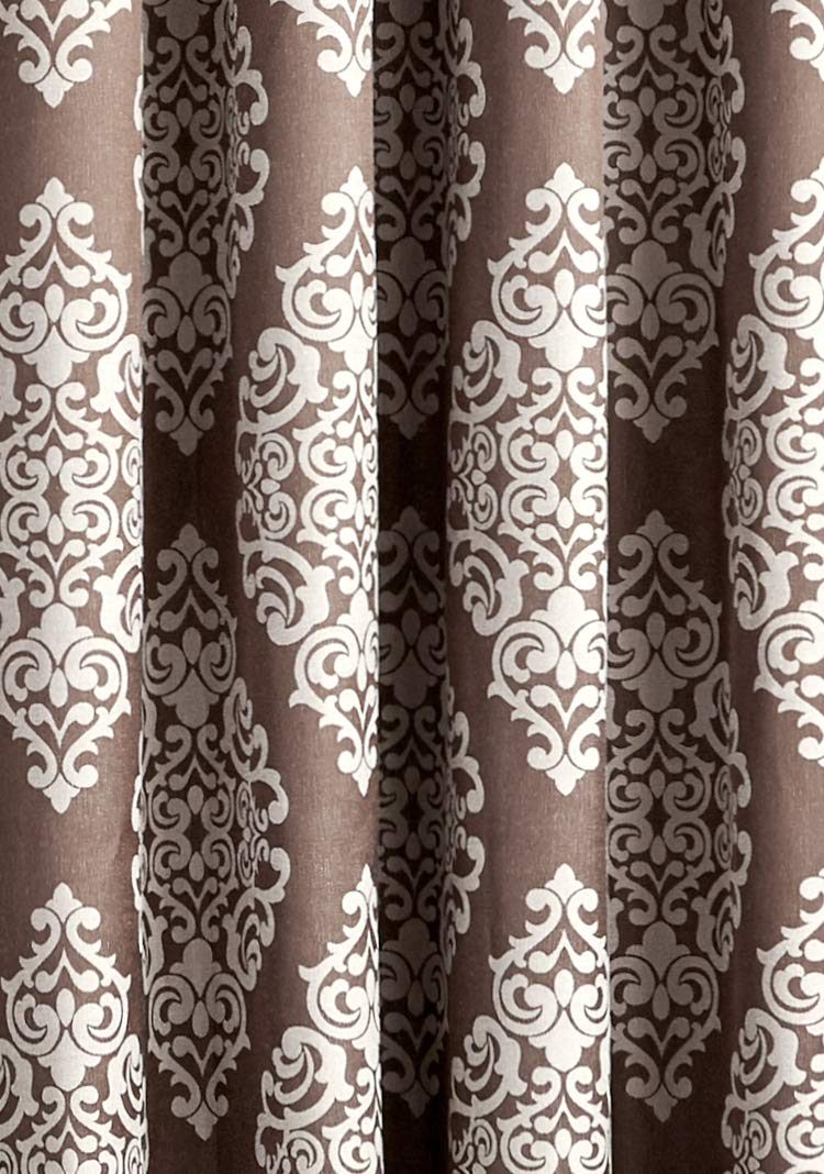 Amazon Brand - Solimo Concerto Door Curtain, 7 feet - Set of 1 (Chocolate Brown)