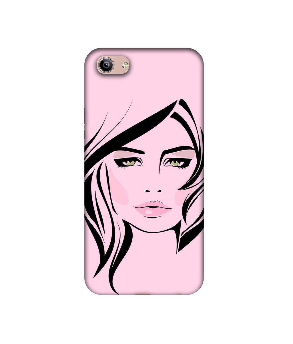 Amazon Brand - Solimo Designer Pink Lady Pattern 3D Printed Hard Back Case Mobile Cover for Vivo Y81i