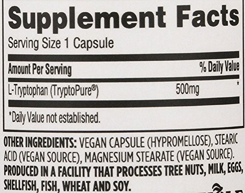 Whole Foods Market, L Tryptophan 500mg, 60 ct