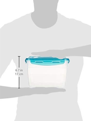 Amazon Brand - Solimo Plastic Food Storage Container Set, (3 pieces, 1.2L, 2.3L, 3.3L)