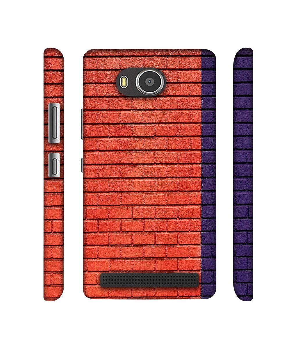 Amazon Brand - Solimo Designer Red and Purple Brick 3D Printed Hard Back Case Mobile Cover for Lenovo A7700