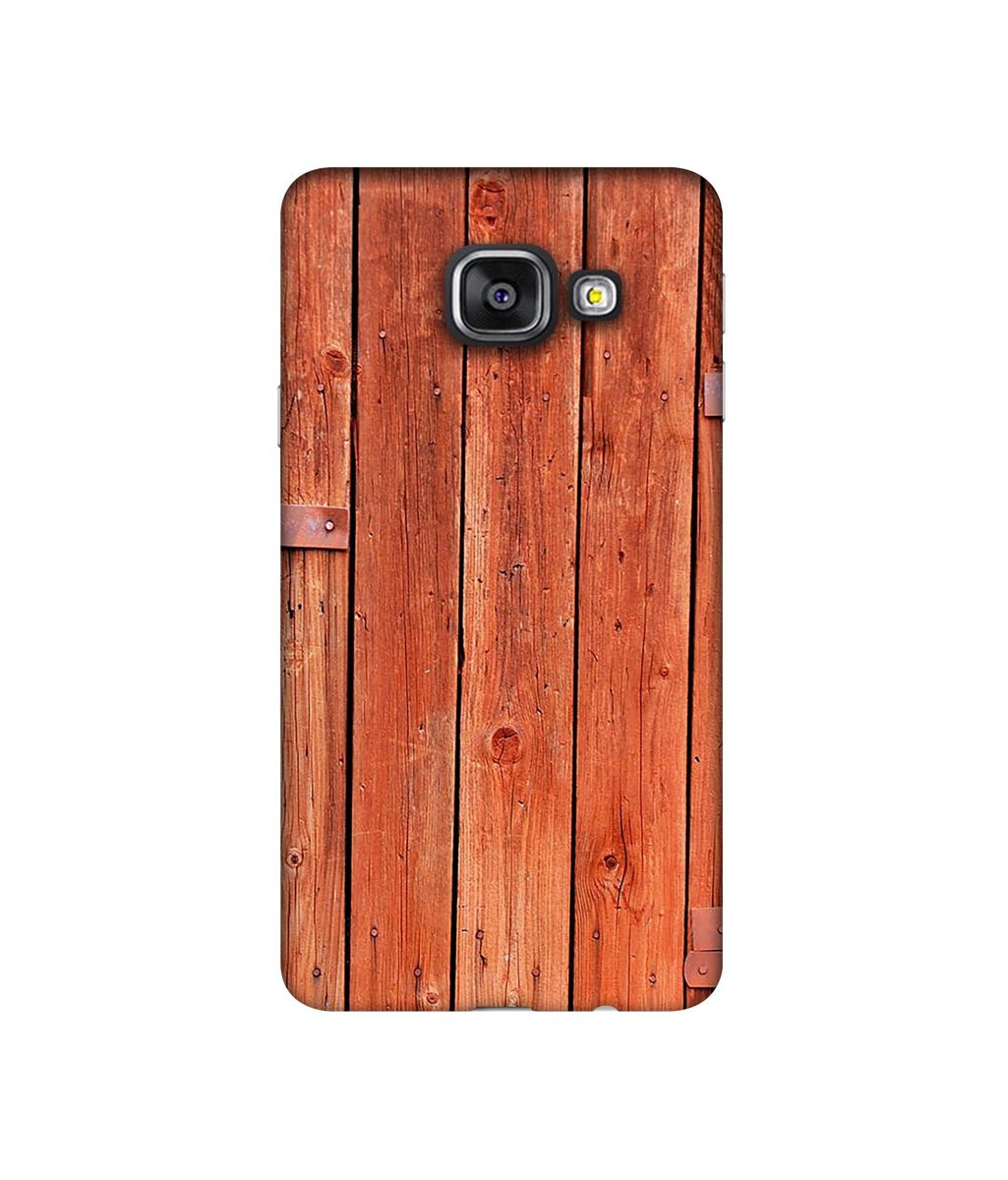 Amazon Brand - Solimo Designer Wooden Door 3D Printed Hard Back Case Mobile Cover for Samsung Galaxy A3 (2016)