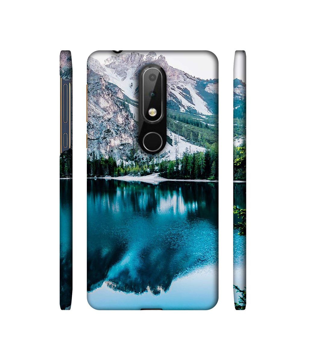 Amazon Brand - Solimo Designer Lake Mountain 3D Printed Hard Back Case Mobile Cover for Nokia 6.1 Plus