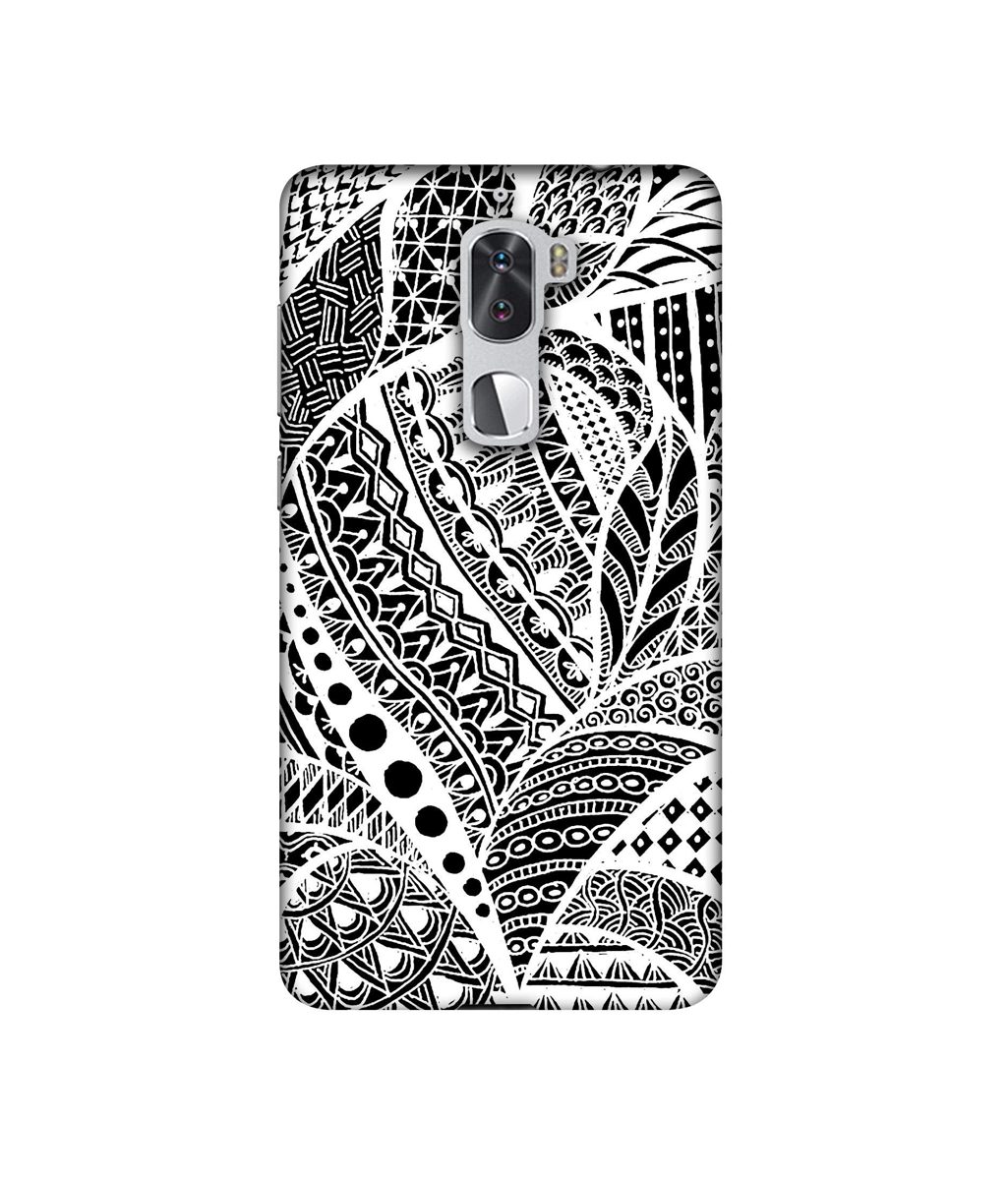 Amazon Brand - Solimo Designer Random White Pattern 3D Printed Hard Back Case Mobile Cover for Coolpad Cool1 Dual